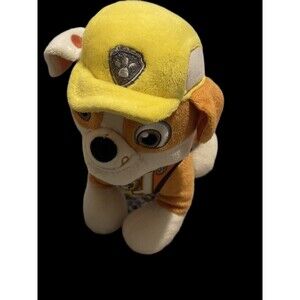Spin Master Paw Patrol Rubble Plush Stuffed Animal Toy 7"